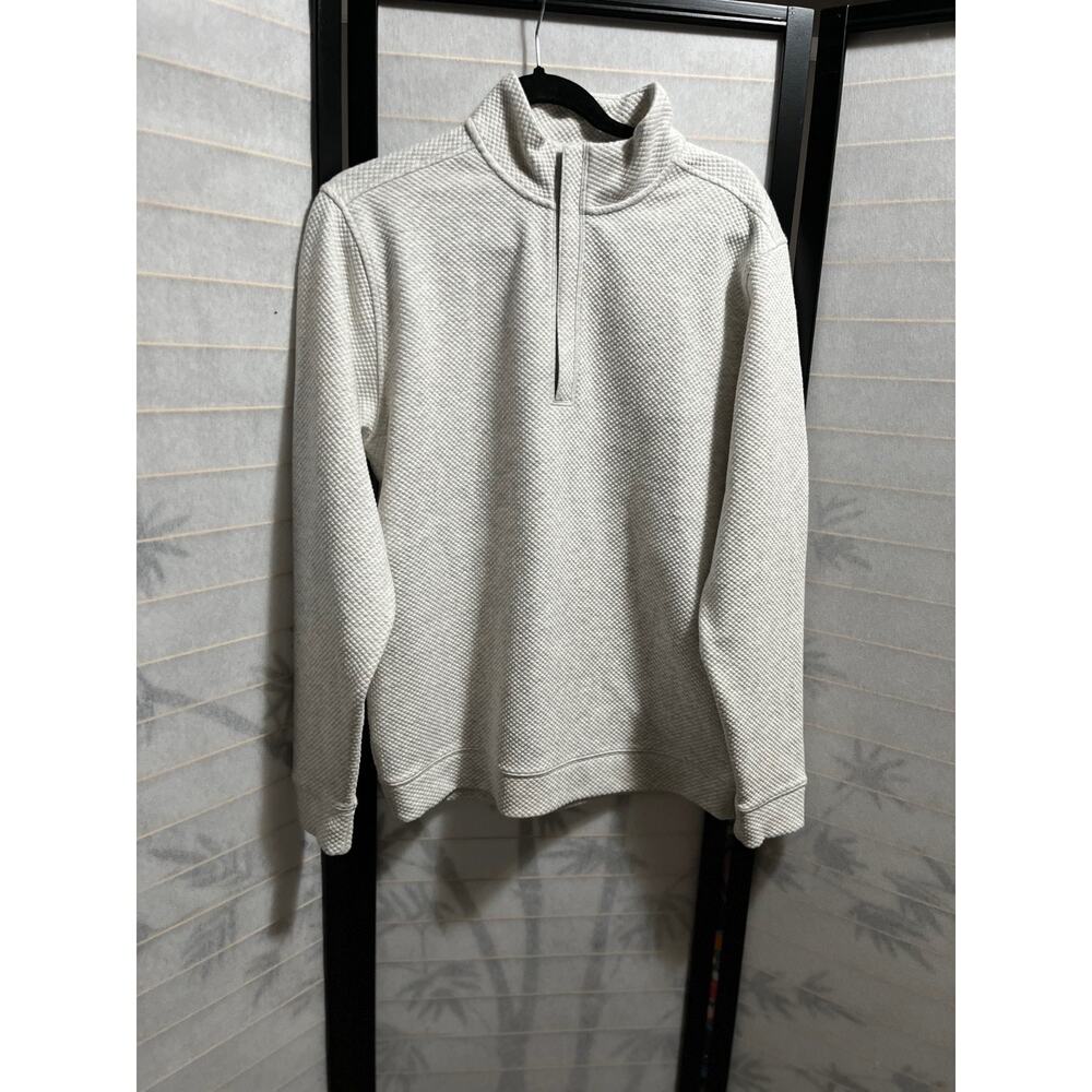 Walter Hagen Men's Clubhouse Midweight 1/4‎ Zip Golf Pullover Small Glacier Gray